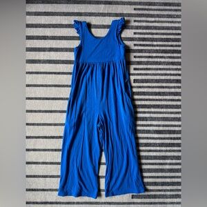 Remie Girl Royal Blue Junie flutter sleeveless Jumper